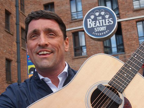 ‘Something about George’ star Daniel Taylor visits The Beatles Story