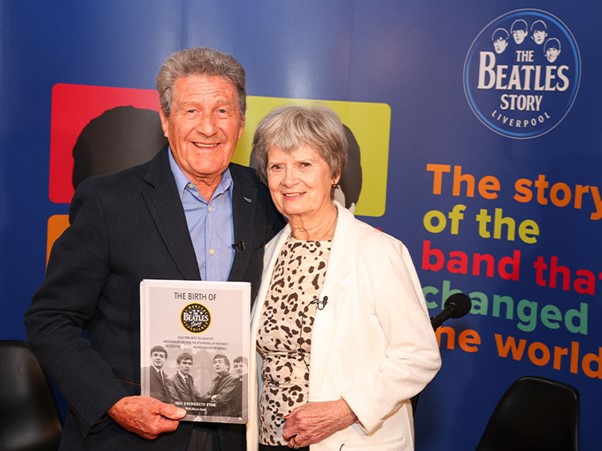 bernie and mike in present day at the beatles story