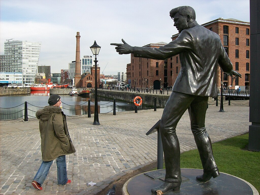 Statue of Billy Fury, located a short walk from The Beatles Story