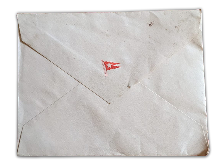 An original White Star Line envelope.