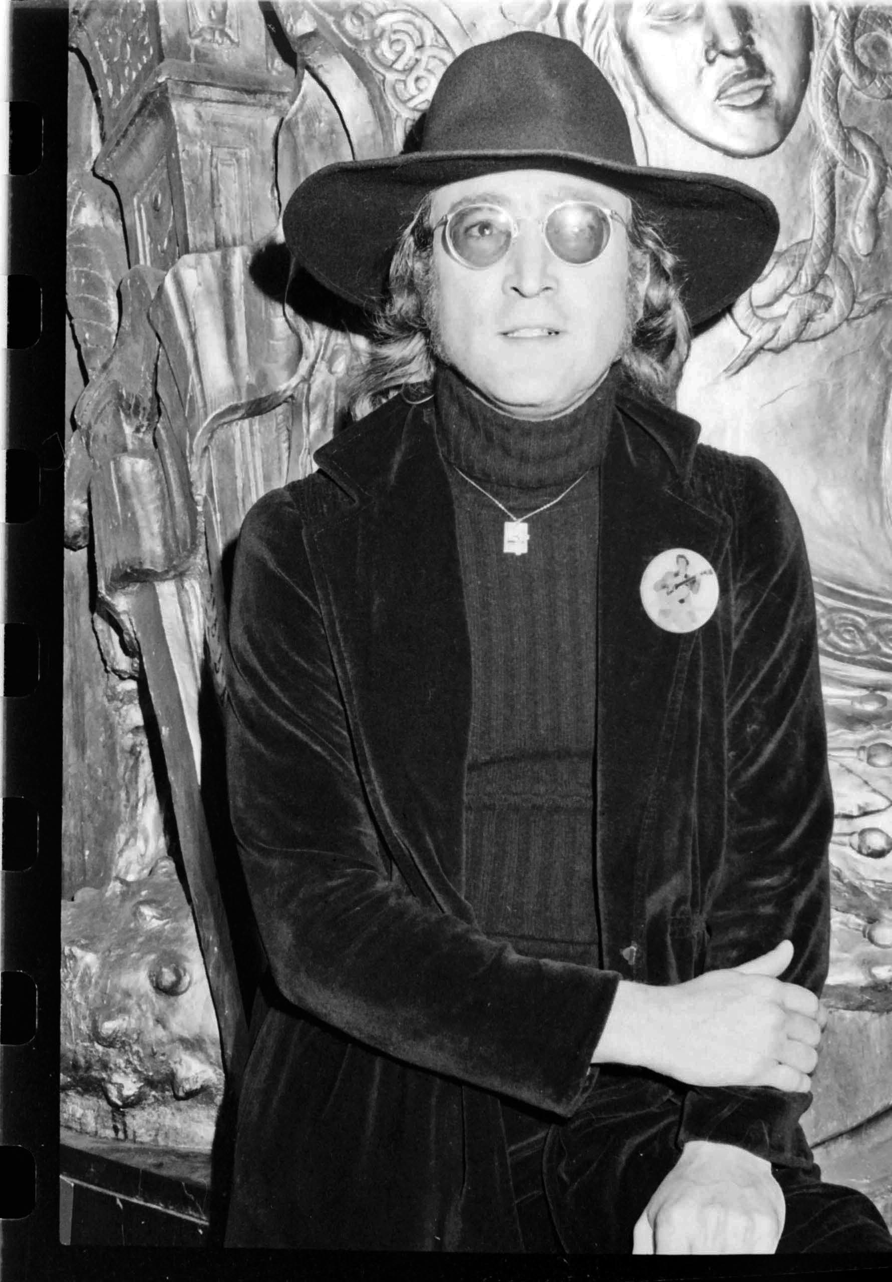 John Lennon at the Sgt. Pepper’s Lonely Hearts Club Band on the Road show – 1974 (Bob Deutsch)