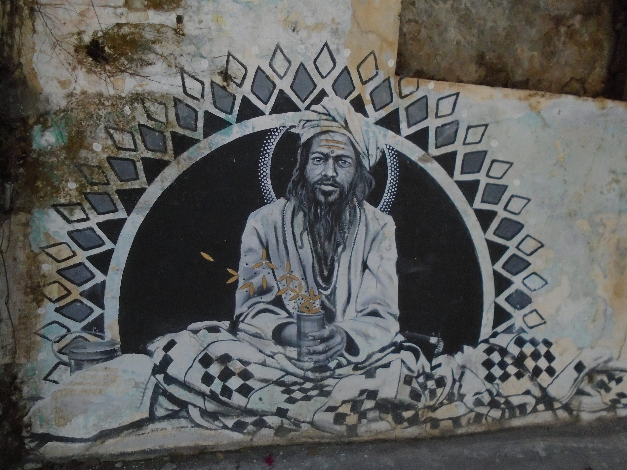 wall painting on assembly hall 2 (Photo Anil Rawat)