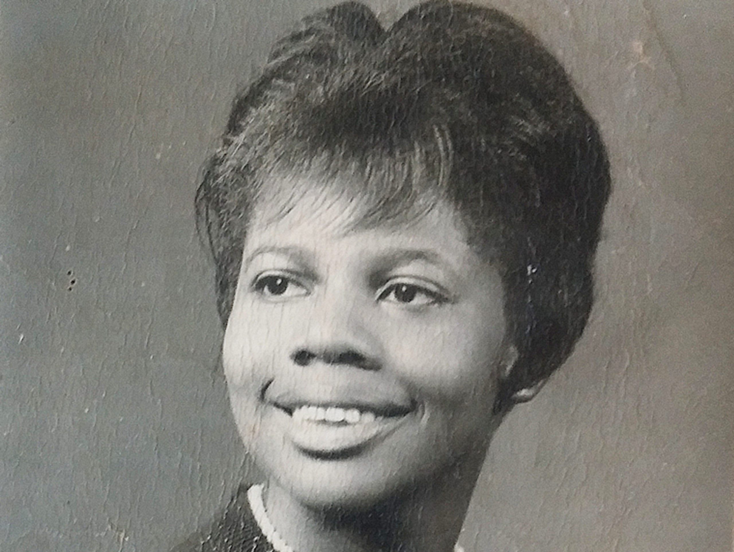 Dr Kitty Oliver as a teenager in the 1960s.