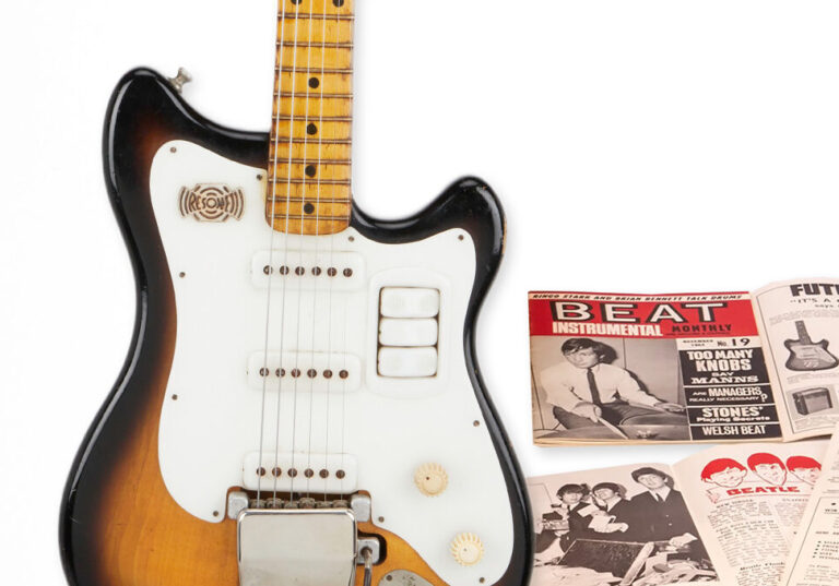 George Harrison's Futurama Guitar at The Beatles Story Museum Liverpool