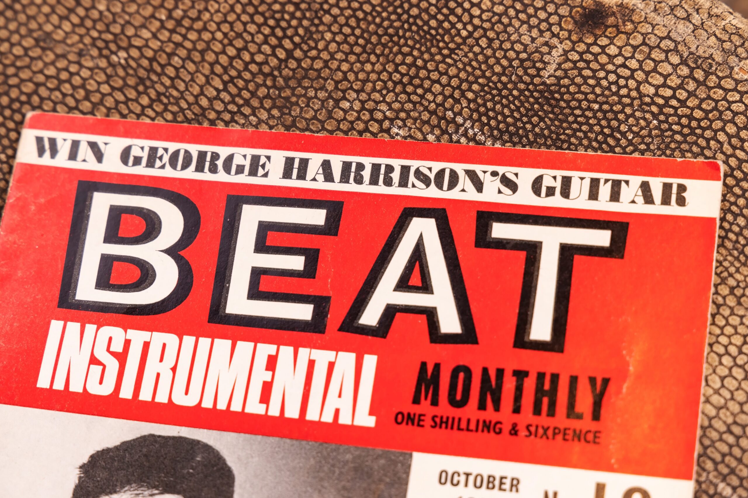 Beat Instrumental Magazine October 1964, competition to win George Harrison's Futurama Guitar