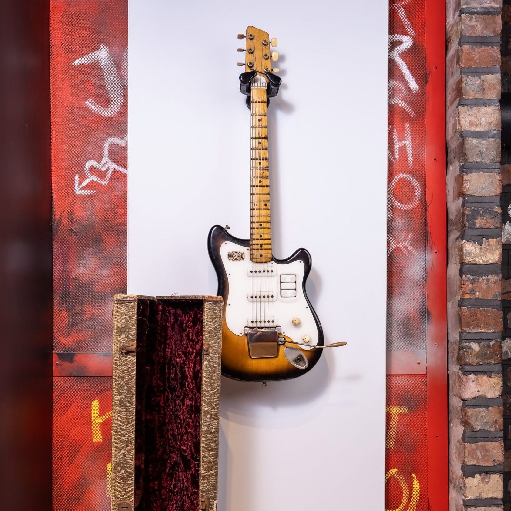 George Harrison's Futurama Guitar on display at The Beatles Story