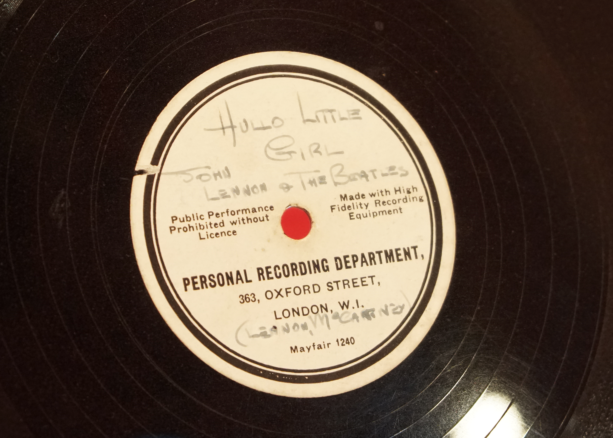 holy grail hello little girl record memorabilia