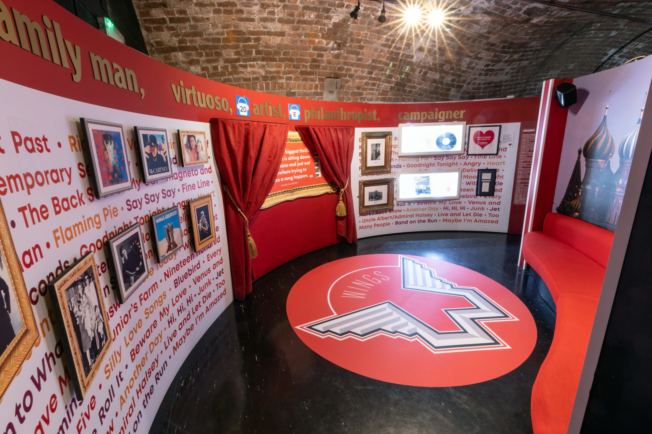 Paul McCartney Solo Room at The Beatles Story Museum, Liverpool.